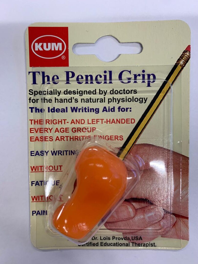 PORTE CRAYON GRIP KUM AIDE APPRENTISSAGE ECRITURE GUIDE DOIGT