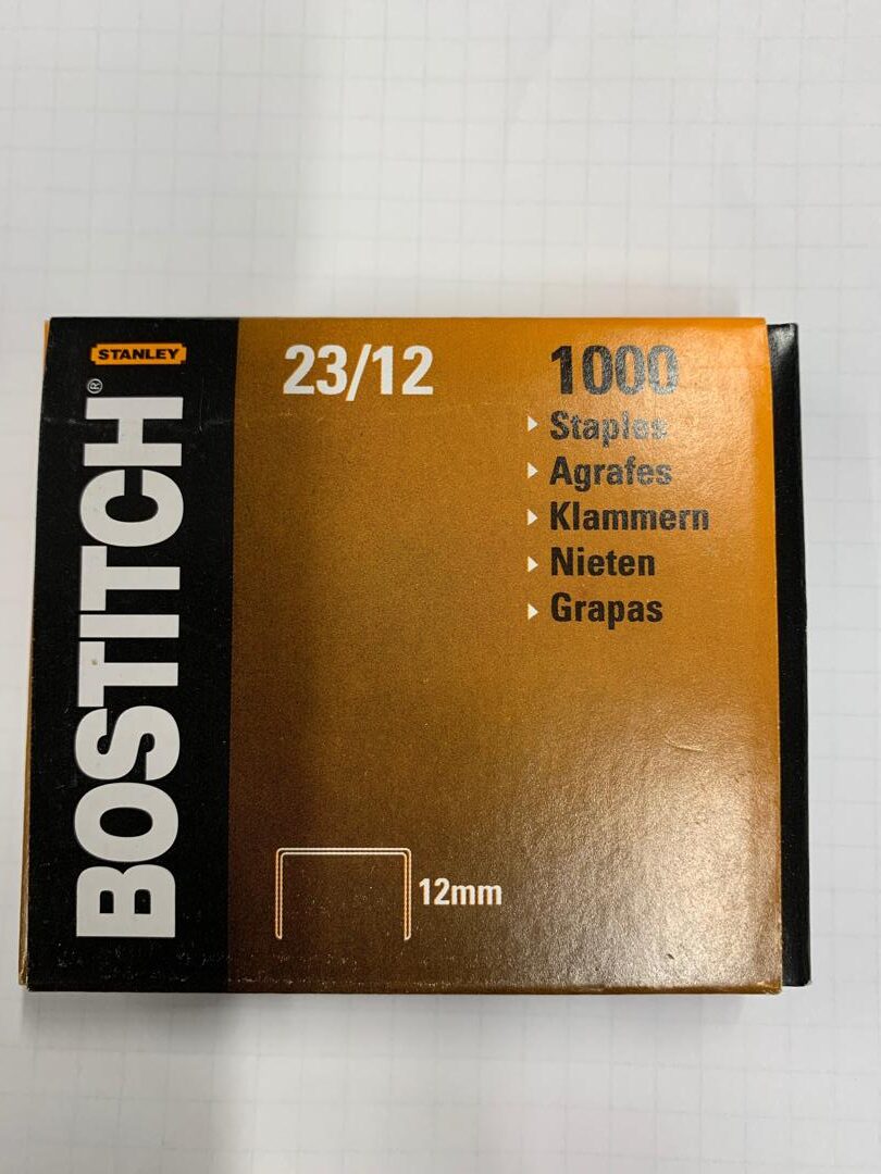 AGRAFES BOSTITCH 23/12 - 1000P GALVA 1MM POUR B310