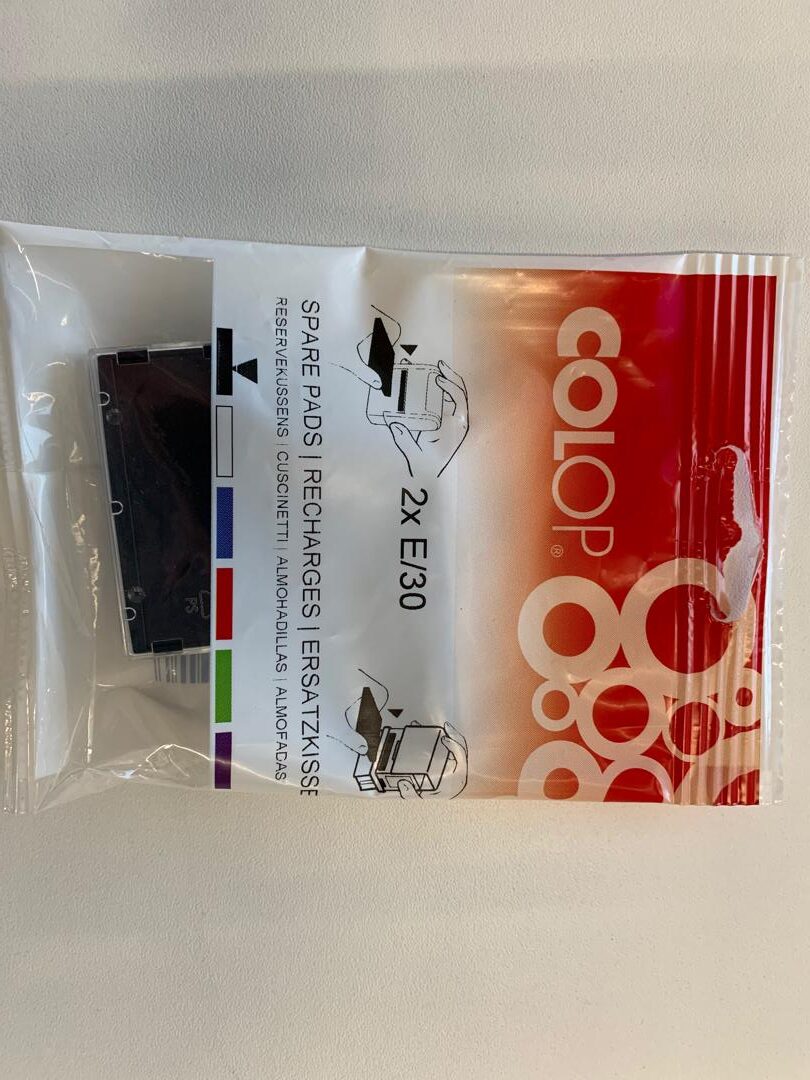ENCRIER COLOP E/30 NOIR PAR 2 BLISTER