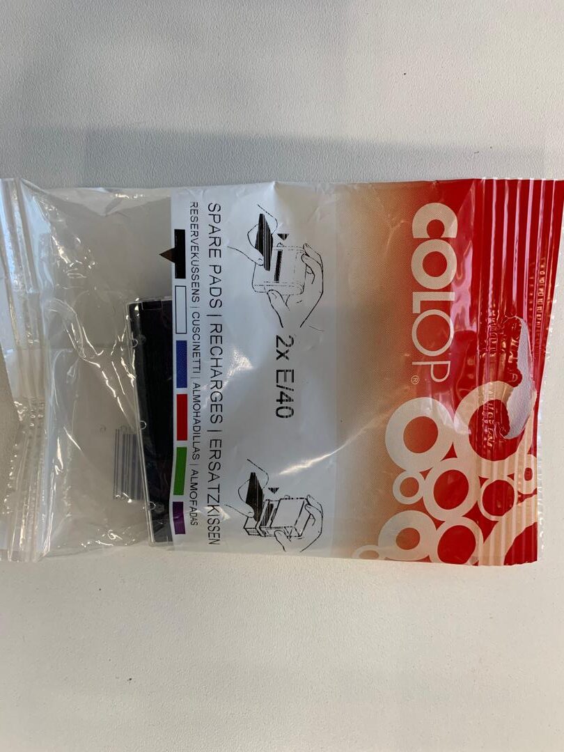 ENCRIER COLOP E/40 NOIR PAR 2 BLISTER