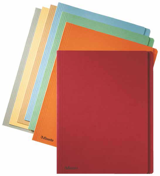 FARDES CHEMISE 275G ROUGE P100 ESSELTE AVEC DEPASSANT 24X31