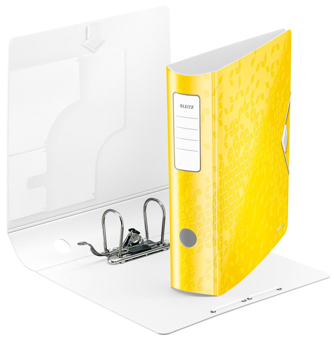 CLASSEUR WOW 82MM JAUNE CLASSEUR A LEVIER LEITZ