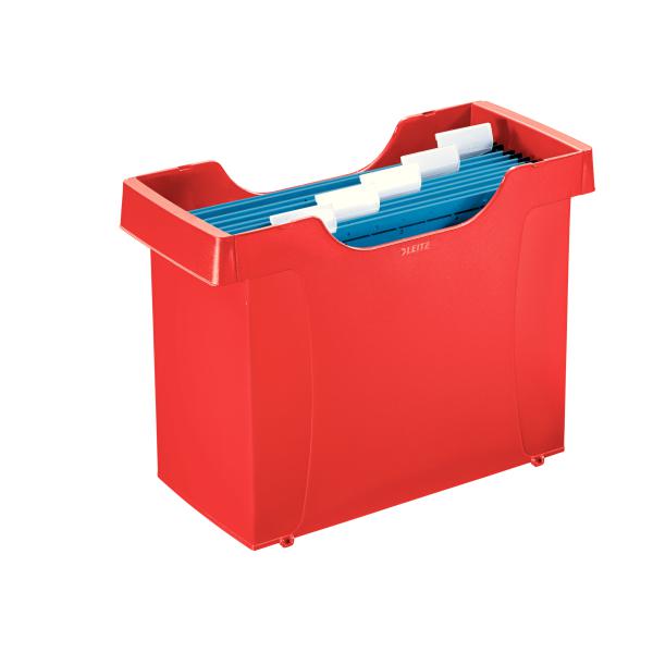 LEITZ CASIER DOSS SUSP ROUGE TRANSPORT FACILE