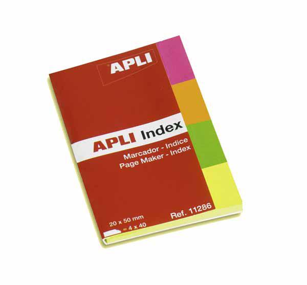 INDEX APLI 4 COUL FLUO 20X50