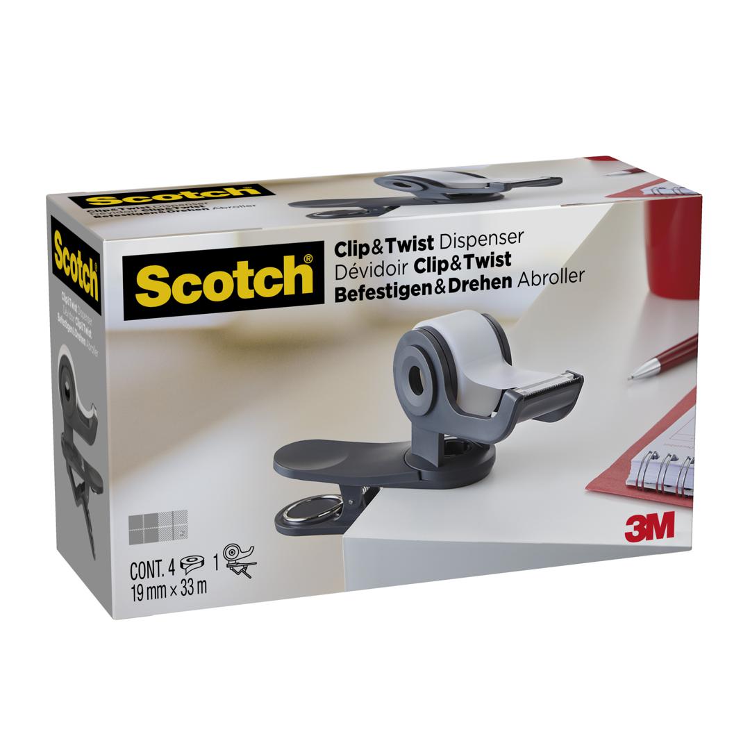 SCOTCH MAGIC CLIP&TWIST +4 RLX 19MM X 33M