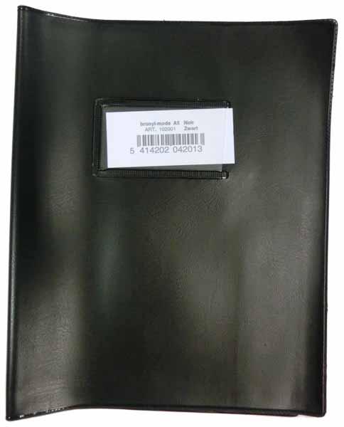COUVRE CAHIER A5 NOIR BRONYL - PVC