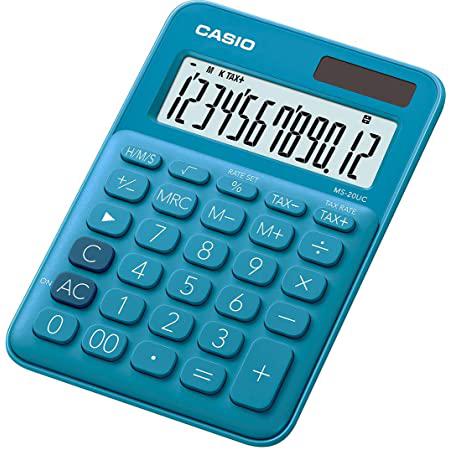 CALCULATRICE CASIO MS20UC BLEU 4549526700057 0001 4549526700064 0001