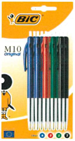 BIC M10 PAR 10 ASSORTI BLISTER