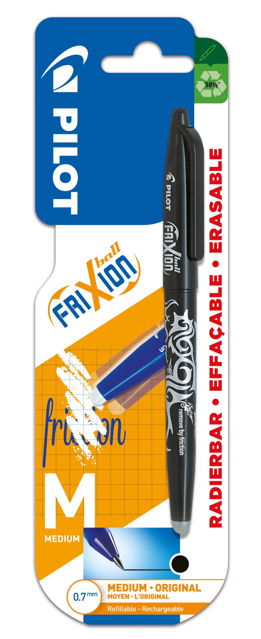 PILOT FRIXION BALL NOIR BLIST