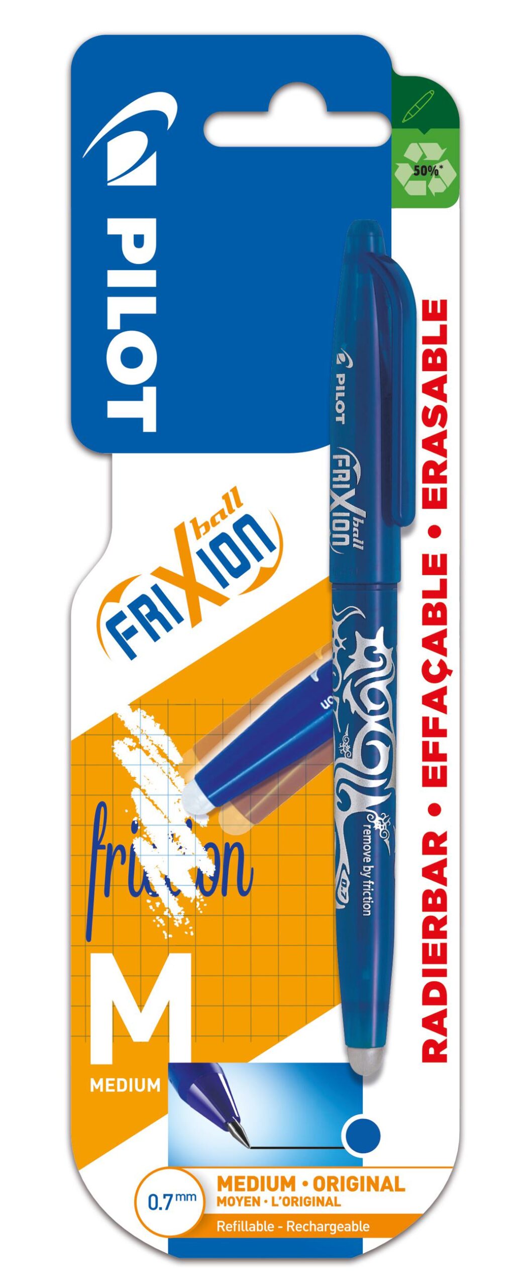 PILOT FRIXION BALL BLEU BLIST