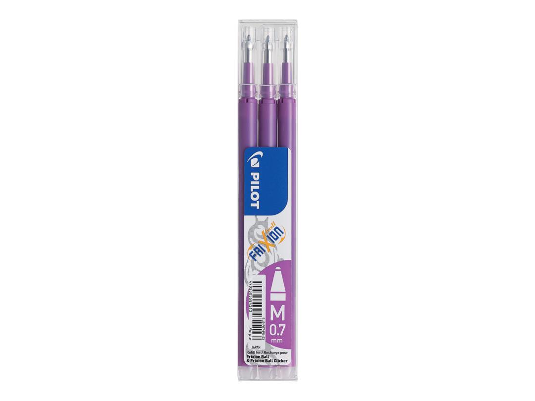 PILOT FRIXION 3 RECHARGE MAUVE RECHARGE PILOT EFFACABLE 0.7
