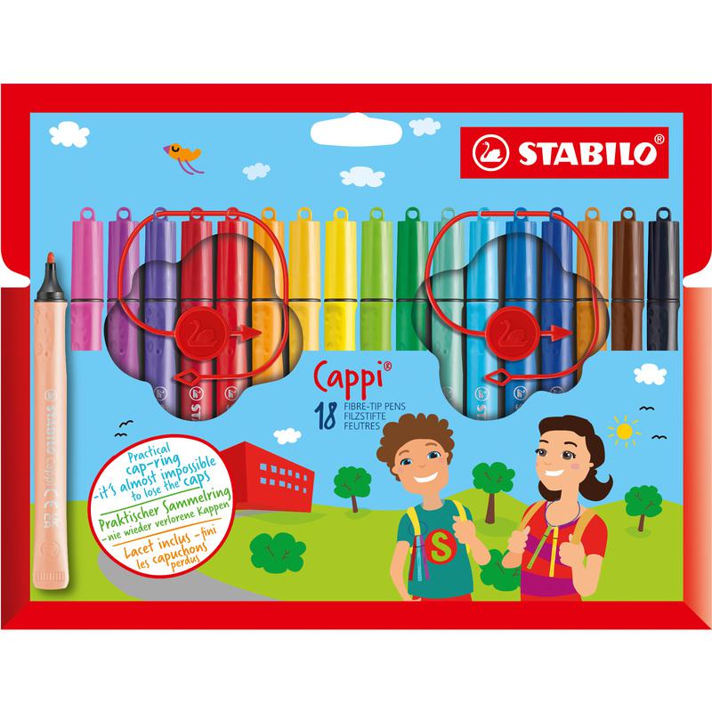 STABILO CAPPI 18 FEUTRES DE COLORIAGE