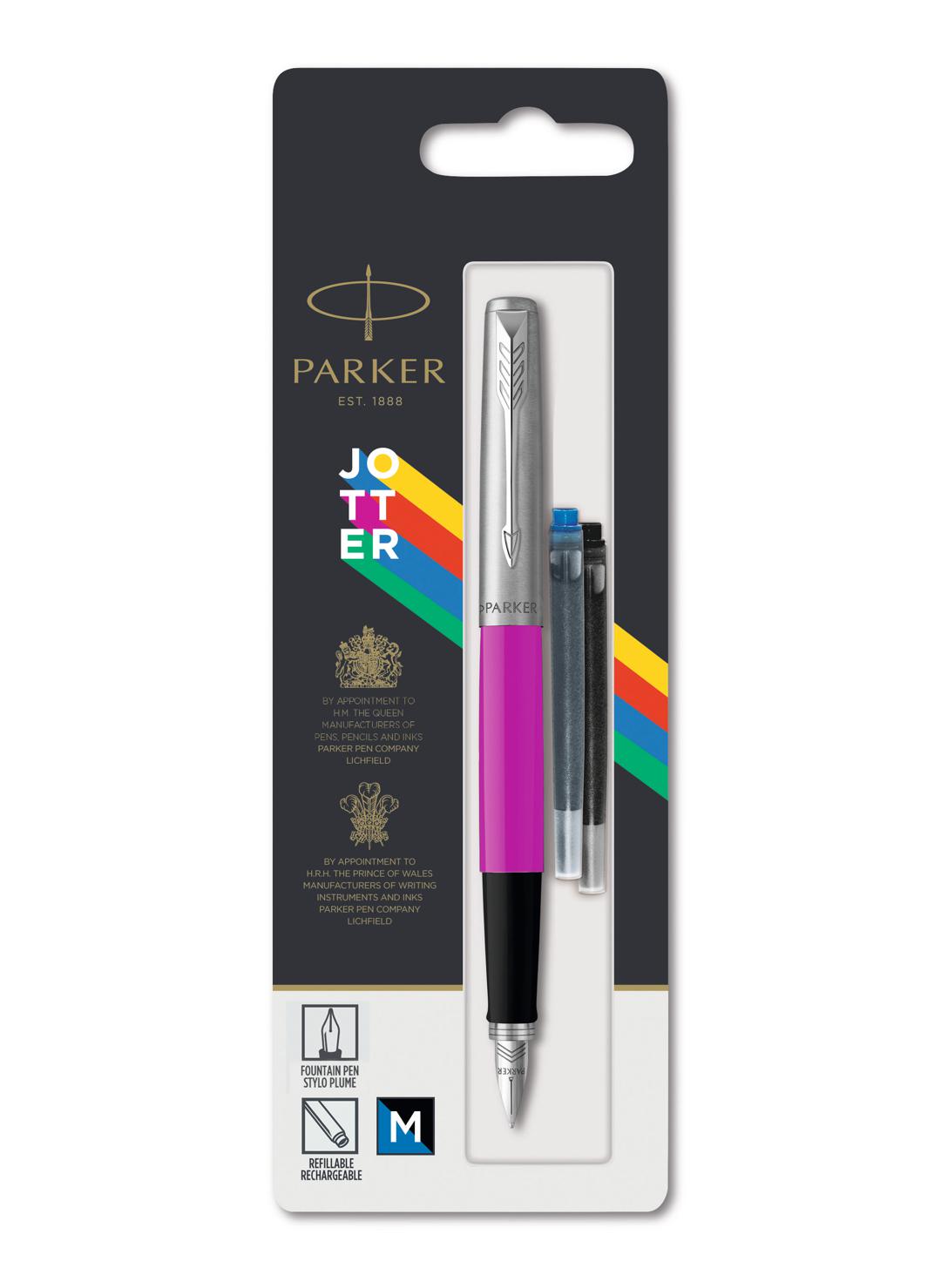 PARKER JOTTER PLUME ROSE BLIST - STYLO PLUME MOYENNE
